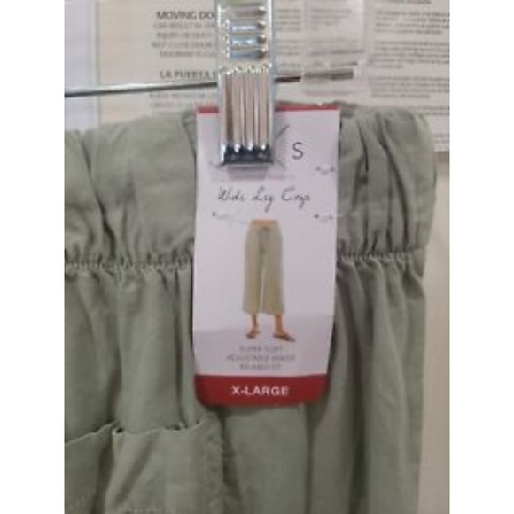 Thread&SupplyWomen Super SoftRelaxed FitWideLeg CropPants(Dried Sage,XL )MSRP$38 - Picture 1 of 1